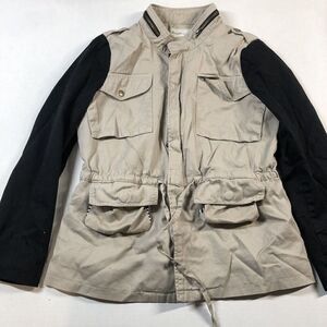 Daniel Rainn Tan Black Utility Jacket Woman’s  Sz M A2109